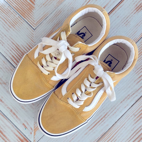 yellow suede vans